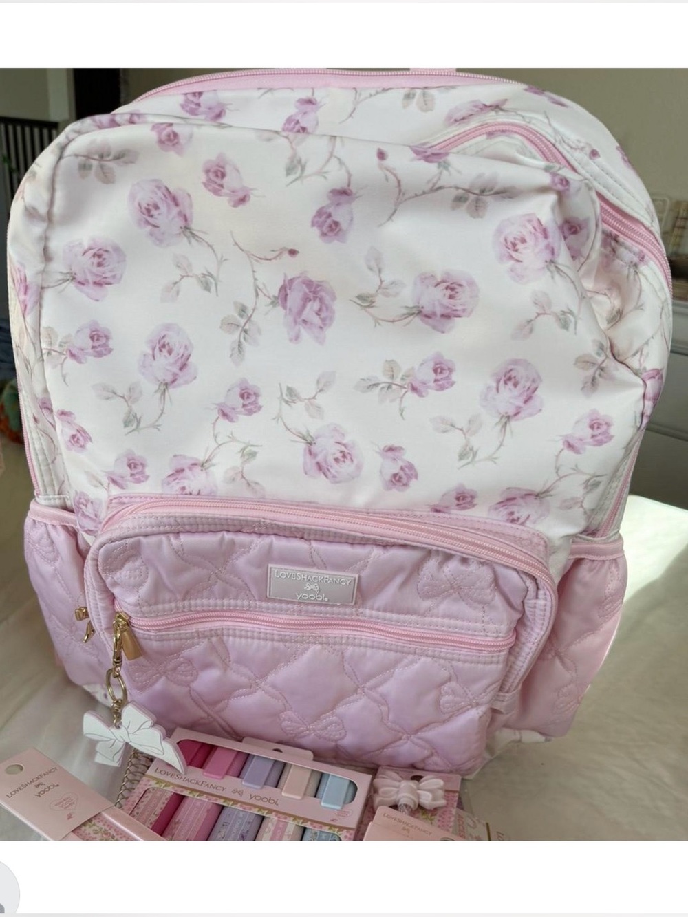 LoveShackFancy × Target - Yoobi Ribbon Rosa Backpack
Sterling - Picture 3 of 12
